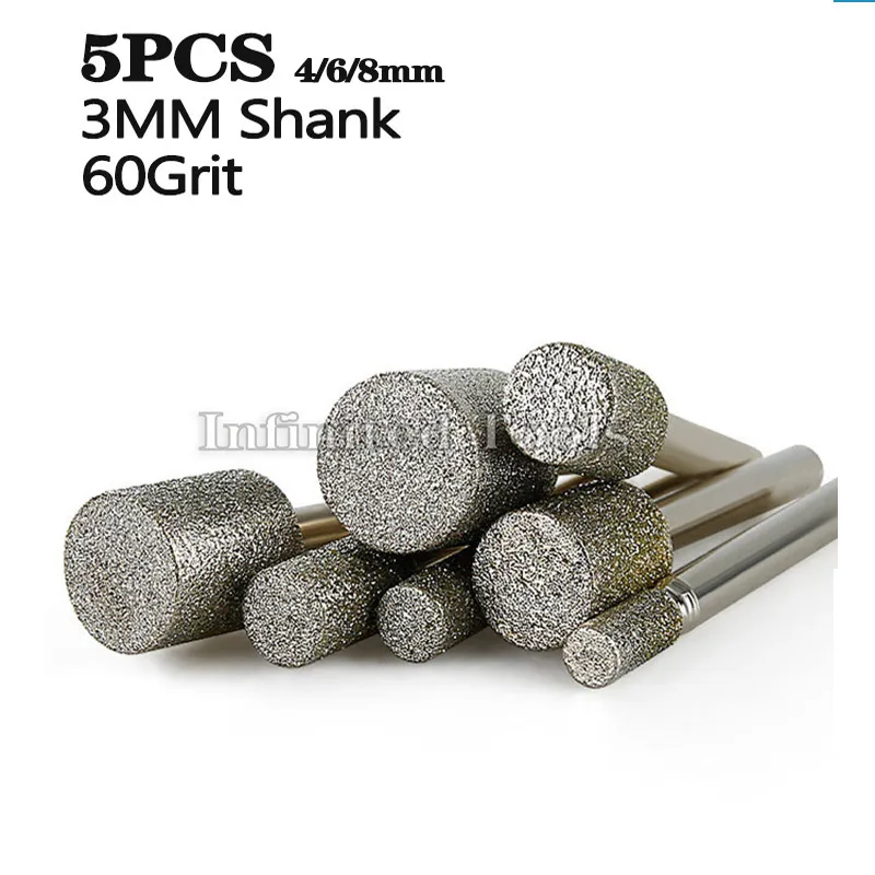 

Алмазные шлифовальные сверла Dremel, 5 шт., 3 мм, 60 grit