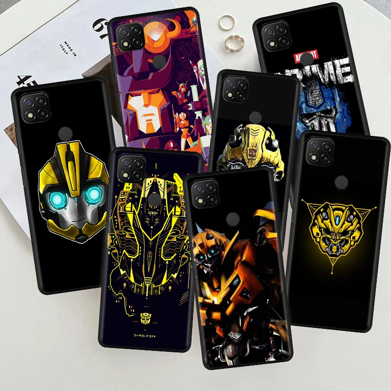 

Cover Case for Xiaomi Redmi 9C 10C 9A 9 9T 10 6A 6 7A 7 8A 8 Korea Fashion Luxury Back Japan Thin Matte Bumblebee Transformer