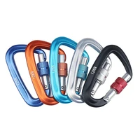 12kn climbing carabiner d shape quickdraws professional climbing buckle lock security safety lock outdoor climbing accessories