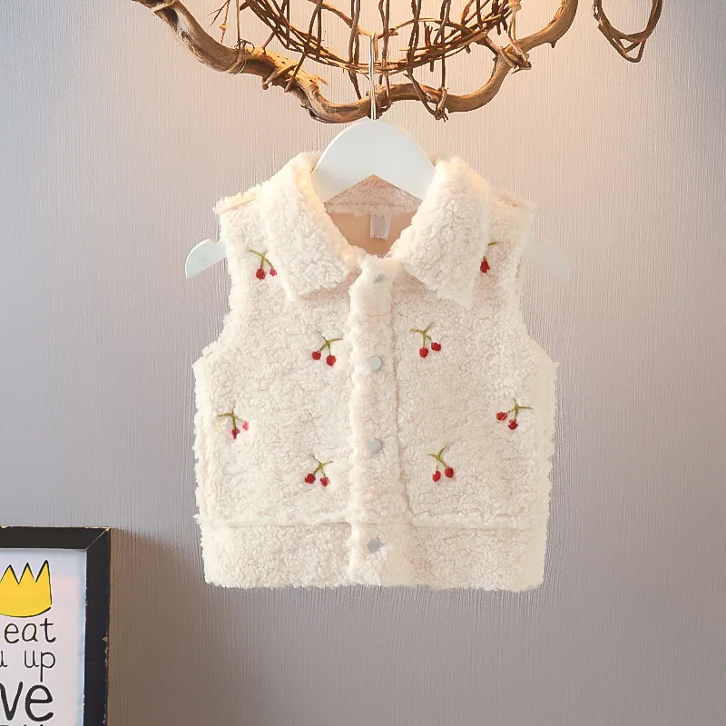 

Зимние пальто теплый флисовый жилет с принтом «herry» для маленьких девочек детская одежда детская верхняя одежда на возраст от 2 до 6 лет, Новы...