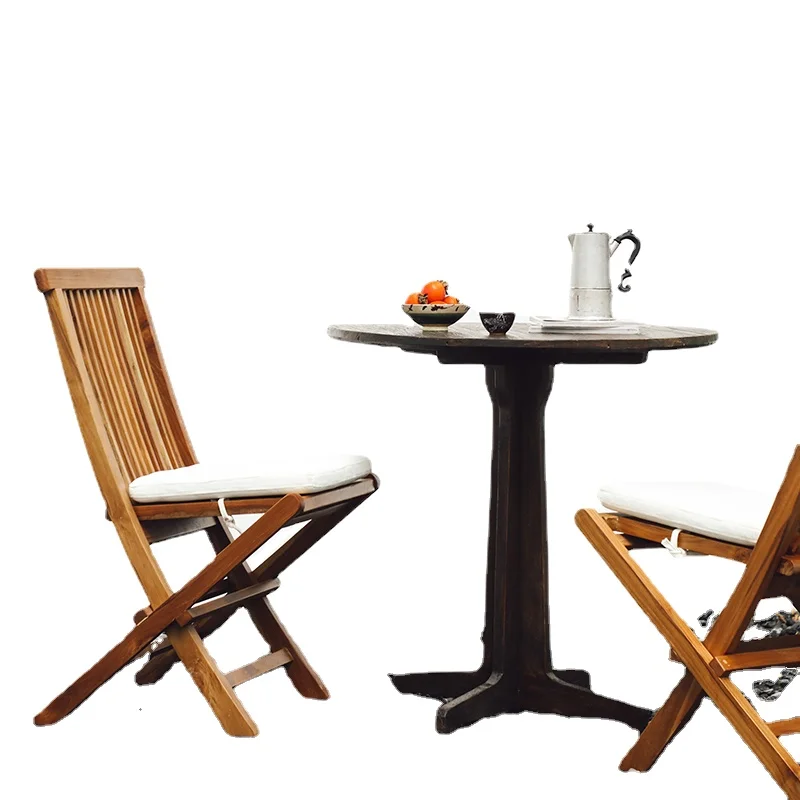 

Yy Outdoor Storage Folding Chair Courtyard Leisure Vacation B & B Tea Table Chair