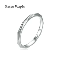 green purple s925 sterling silver minimalism trendy ring for women unique design rings fine jewelry party vacation gift j1331