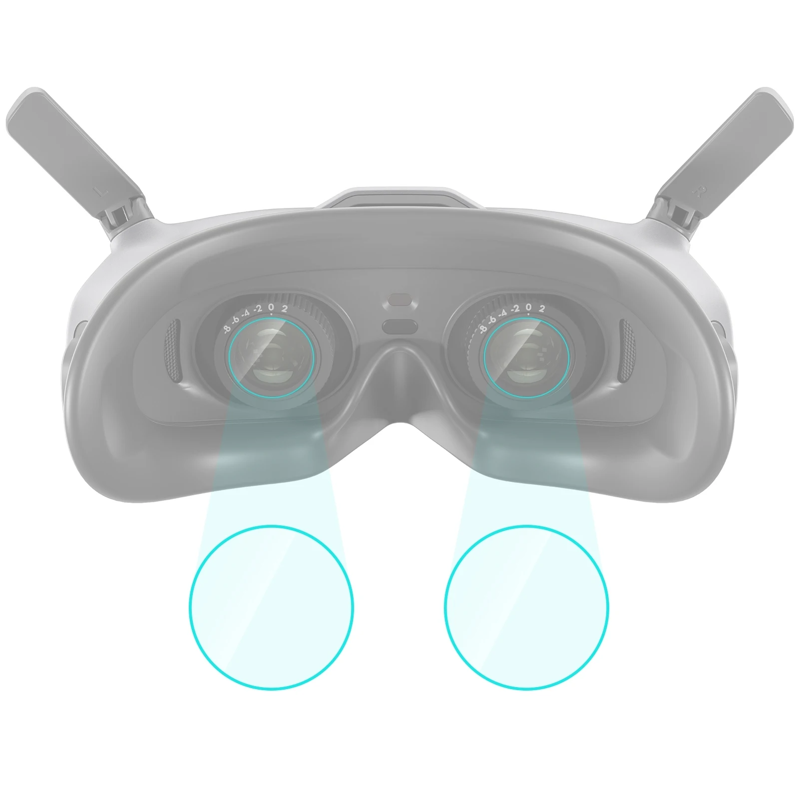 2 шт., защитная пленка PULUZ из закаленного стекла для DJI Goggles 2
