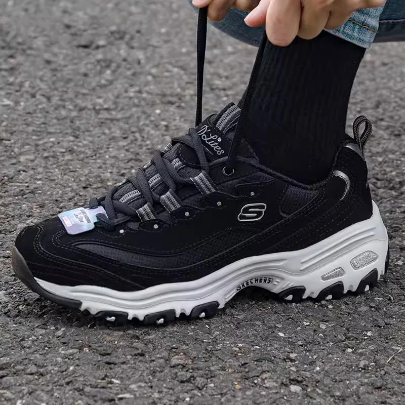 Skechers Женские кроссовки Fashion Повседневная обувь Ретро амортизирующая Panda