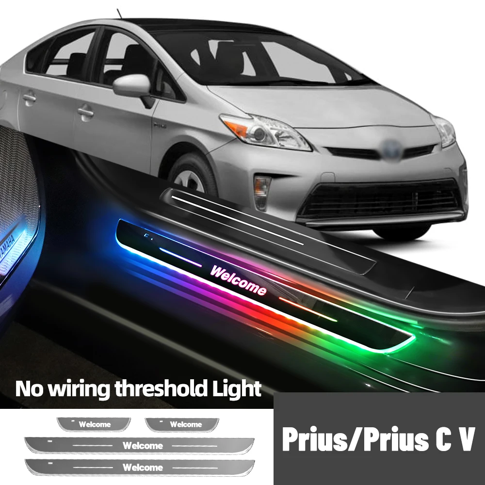 Для Toyota Prius C V 2003-2022 2015 2016 автомобильный порог индивидуальный логотип