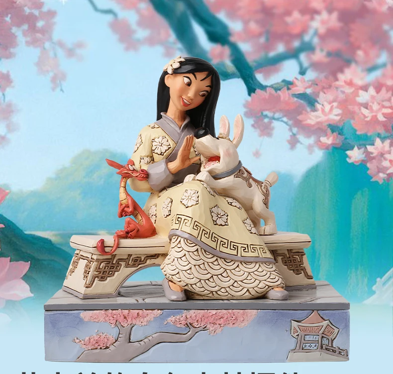 

Официальный персонаж из мультфильма Disney Хуа мулань, белая женская игрушка ручной работы, изысканный и красивый подарок на день рождения для девочек