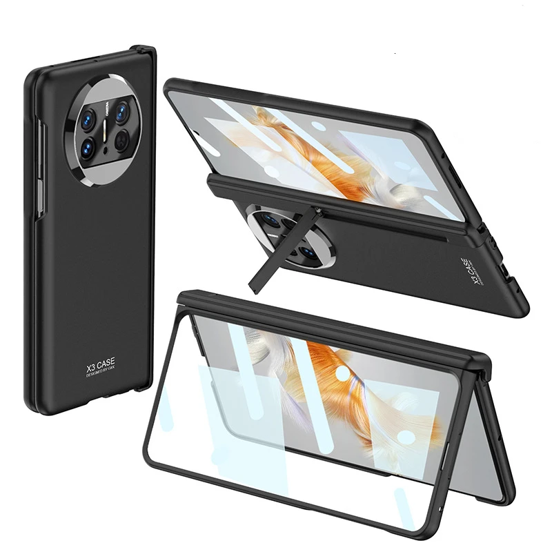 For Huawei Mate X3 Case Magnet Hinge with Built-in Screen Protector Stand Hinge Hard Full Protection Fundas