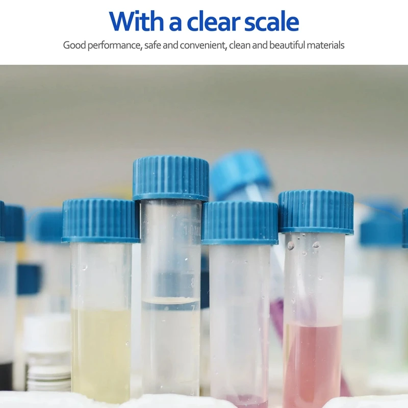 50 шт. 1 8 мл пластиковая мерная криофлазная пробирка 0 063 унции пробная трубка с