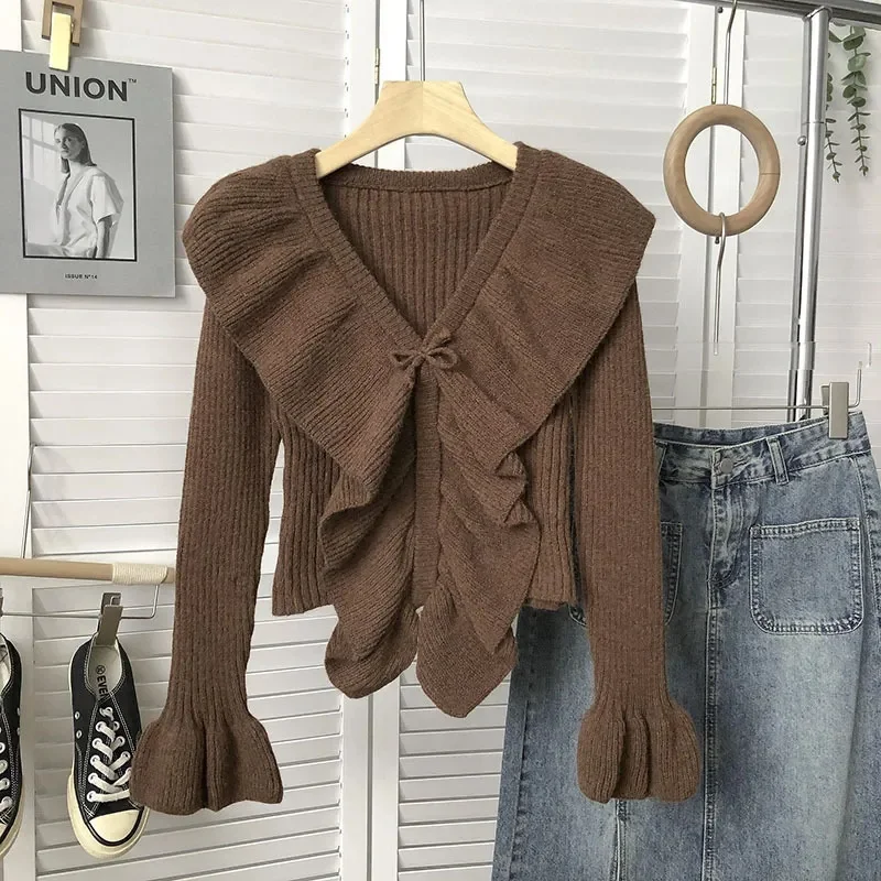 Осенне-зимние свитера женские пуловеры с длинным рукавом 2023 корейские модные