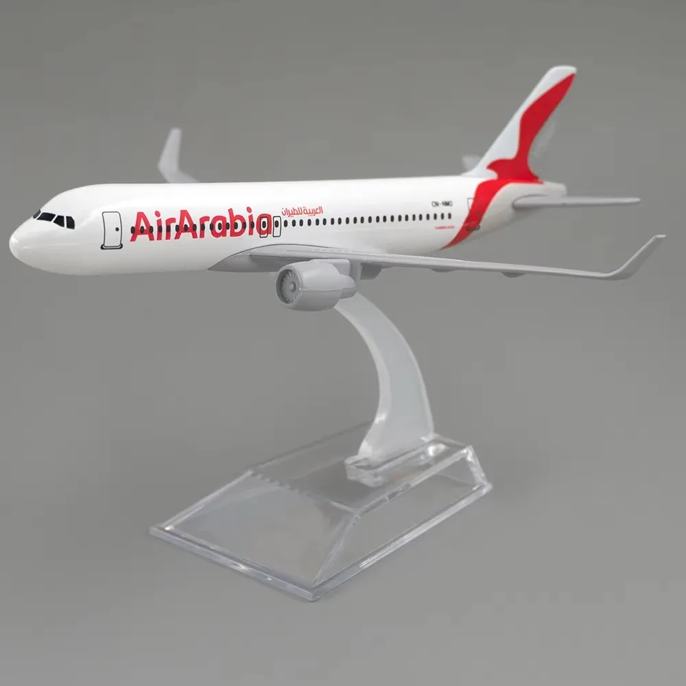 Металлическая копия самолета в масштабе 1:400 320 16 см Air Arabia A320 литая модель Airbus