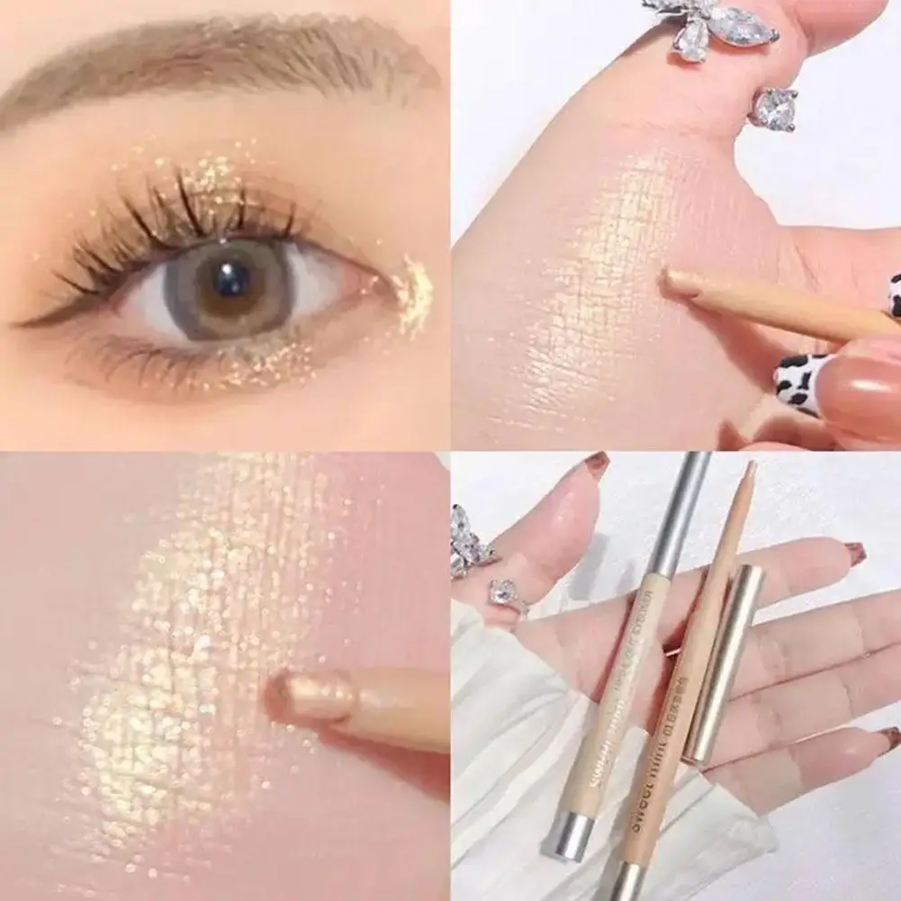 

Pearlescent Lying Silkworm Pencil Galaxy Glitter High Gloss Highlighter Pen Waterproof Long-lasting Natural Eye Makeup Cosmetics