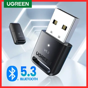 유그린-USB 블루투스 5.3 5.0 동글 어댑터, PC 스피커 무선 마우스 키보드 음악 오디오 수신기 송신기