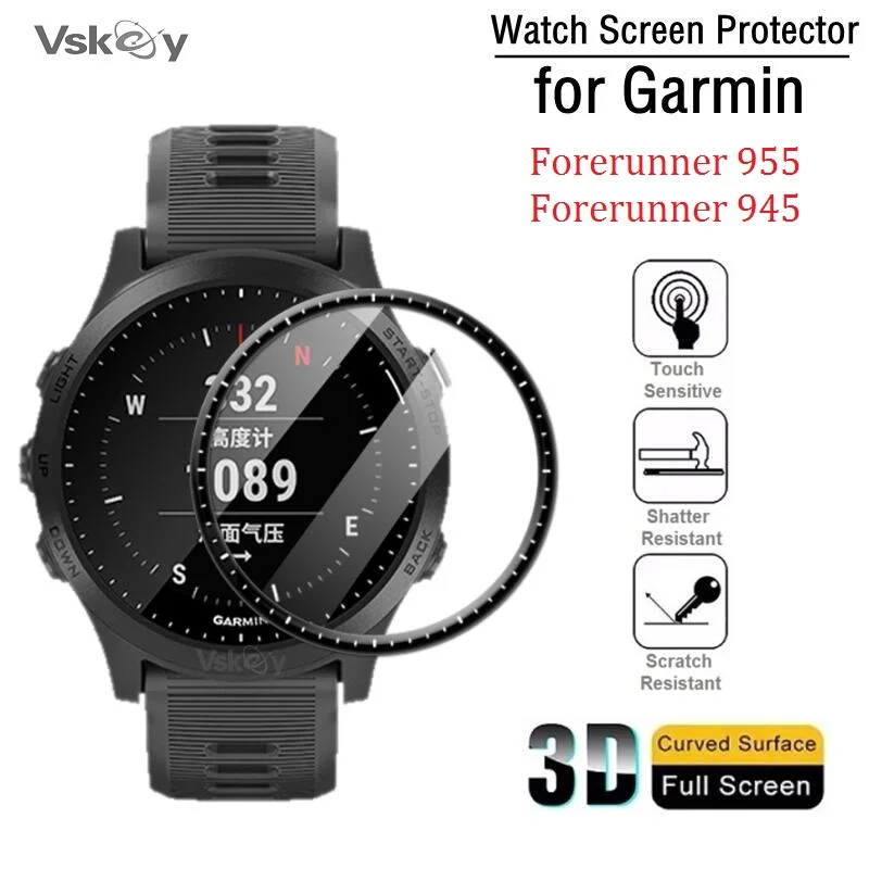 

100 шт. 3D изогнутый мягкий защитный экран для смарт-часов Garmin Forerunner 945 полное покрытие Защитная пленка для Forerunner 955
