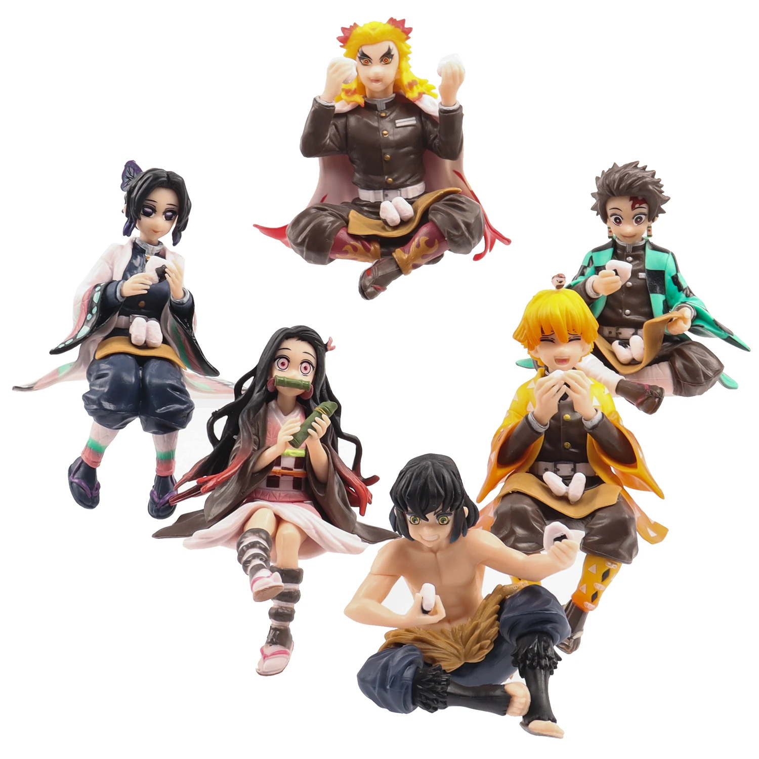 Фото BANDAI 20 видов Подлинная коробка Аниме Фигурка рассекающего демонов Kimetsu No Yaiba фигурка Q Agatsuma Posket Kamado Nezuko Tanjirou №3