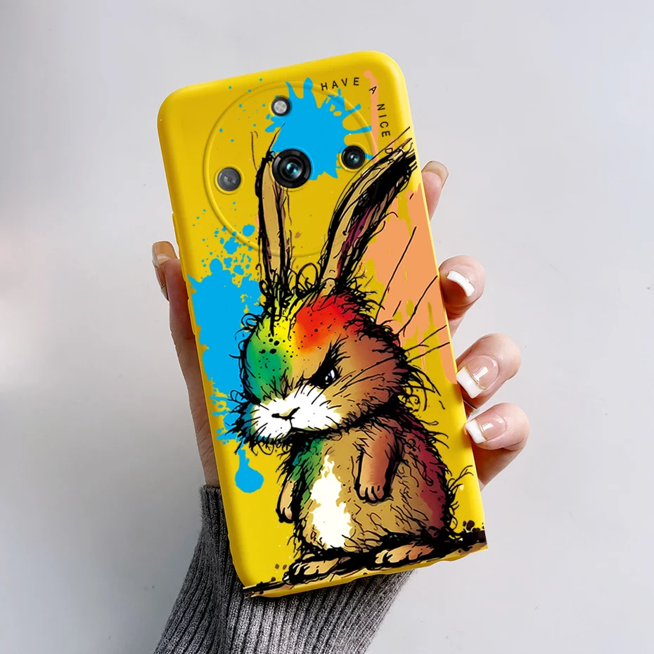 Фото Чехол для Realme 11 Pro 5G RMX3771, милый мягкий чехол из ТПУ с рисунком астронавта для Realme 11 Pro Plus, бампер Realme11 Pro + RMX3740, Fundas №2