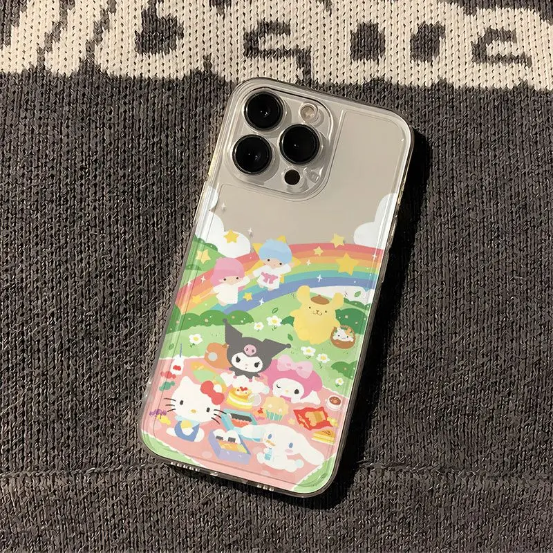 Чехол для телефона Sanrios Kuromi и Friends Xiaomi Redmi Note 13 12 12C 11 10 10C 13C 10s 9s 9A 9T 9C Pro Max 4G