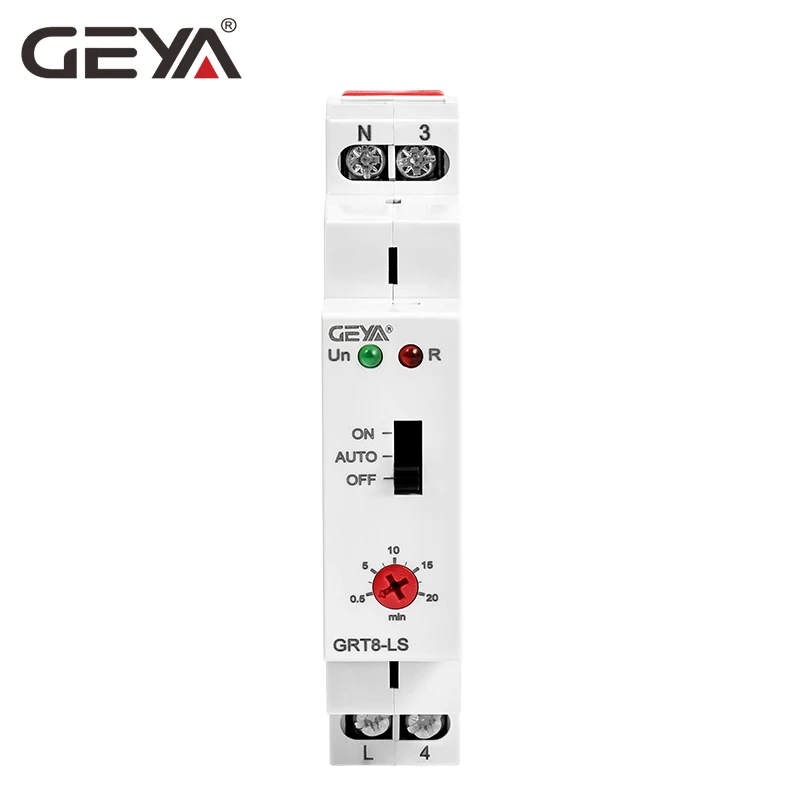 Фото Лестничный переключатель GEYA, автоматический выключатель света с задержкой, переменный ток 230 В, 16 А, реле светильник, лестничный таймер №3