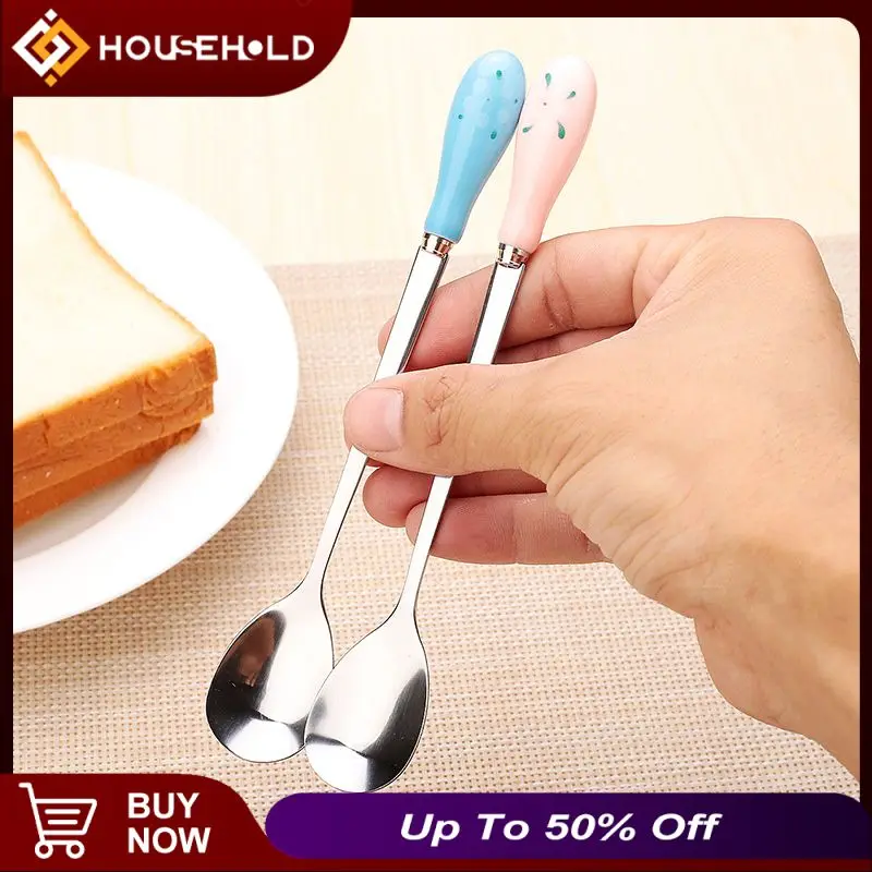 

Household Tool Spoon Floral Portable Small Spoon 16 * 2.5cm Creative Coffee Stirring Spoon Kitchen Accessories Soup Spoon