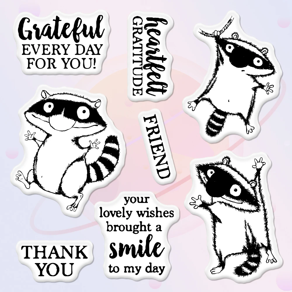 Забавные мини-штампы с летящей белкой и прозрачный штамп для скрапбукинга