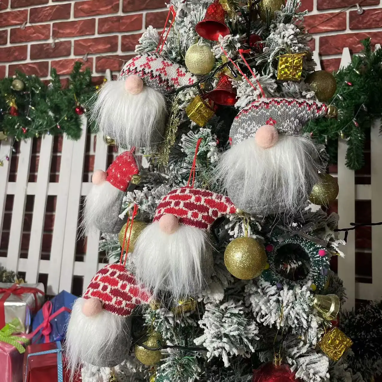 3 шт./компл. безликий кулон для старика украшение рождественской елки