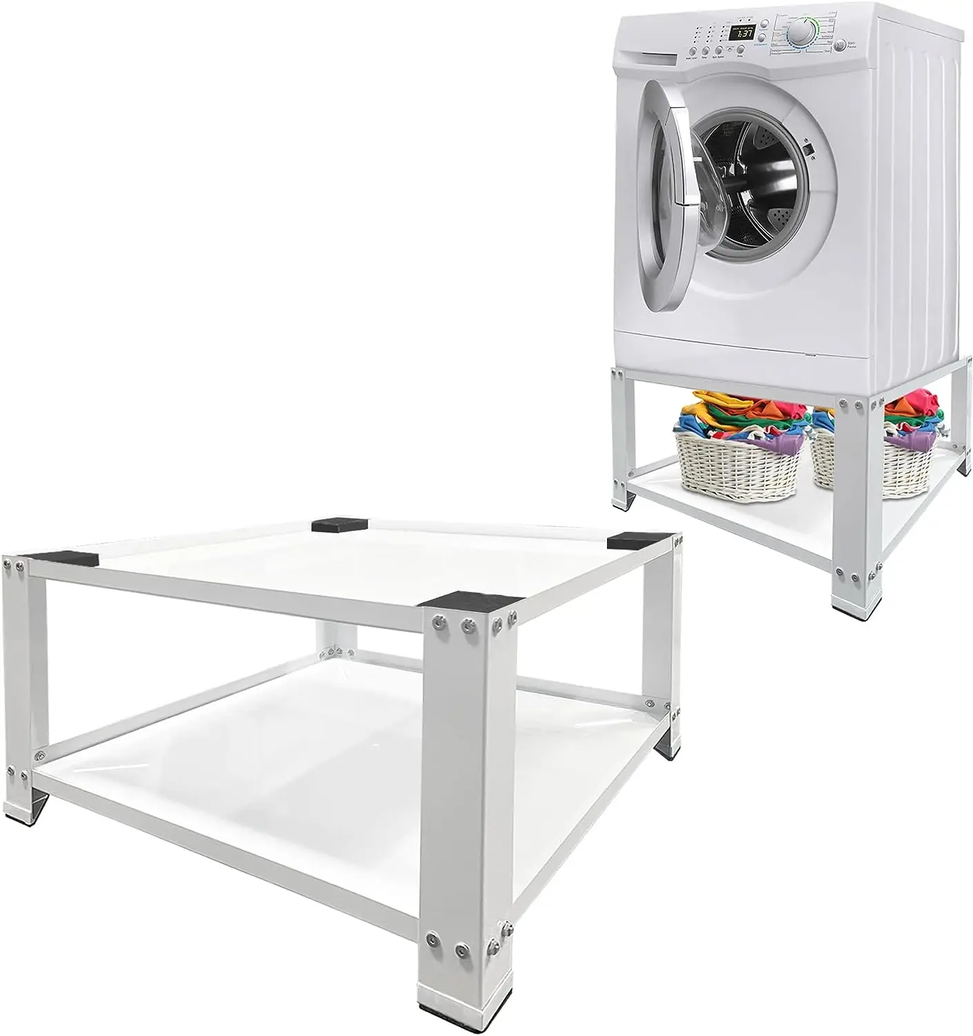 

Pedestal 28" Wide Fit 700lbs Capacity, Washing Machine Base Stand Dryer Base Platform Heavy Duty with 16" Height