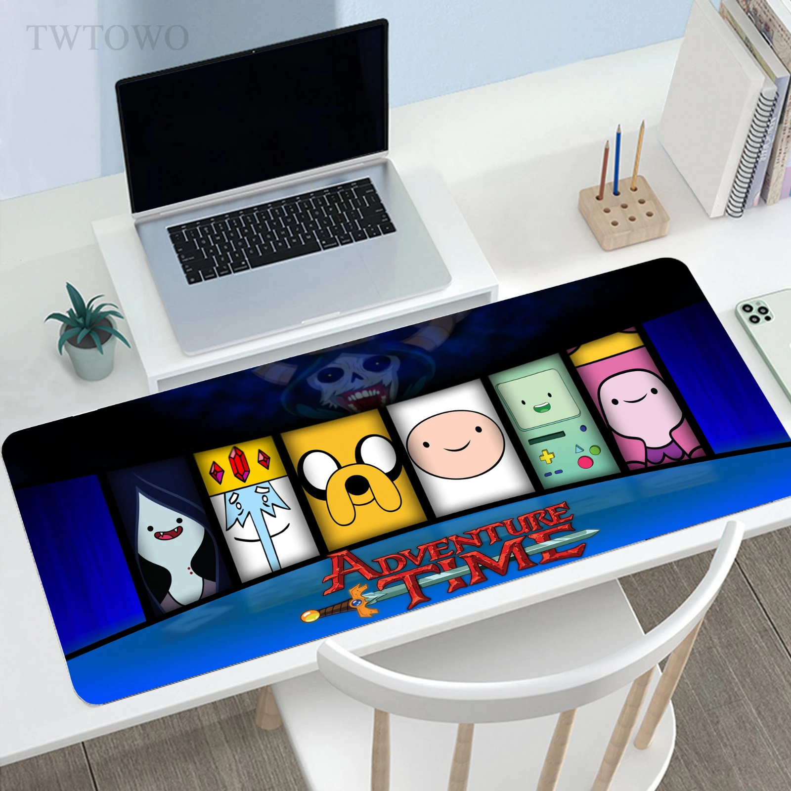 

Anime Adventure Time Mouse Pad Gamer HD Home Gaming New keyboard pad Mouse Mat Carpet Gamer Laptop Natural Rubber Anti-slip
