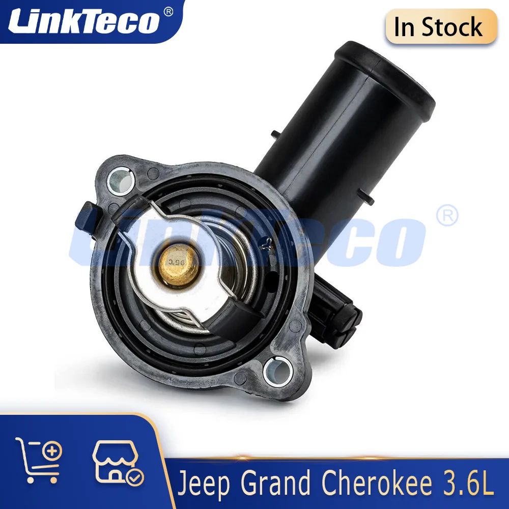 Фото Часть двигателя, термостат, подходит для 3.6 L V6 GAS FLEX DOHC для Jeep Grand Cherokee Wrangler JK Dodge Durango ERB ERC 3.6L 11-21 5184651 АГ №1