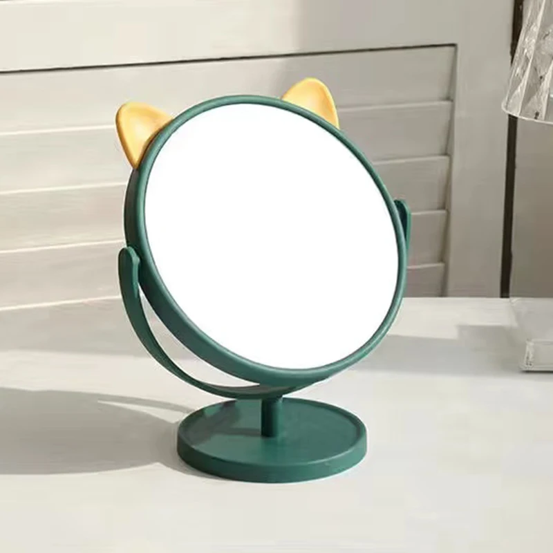 

Aesthetic Decorative Mirrors Bedroom Makeup Tables Round Standing Bathroom Mirror Novel Modern Small Decoracion Casa Room Decor