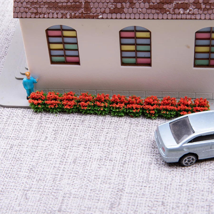 Имитация миниатюрной цветочной кластеры модель статического пучка травы