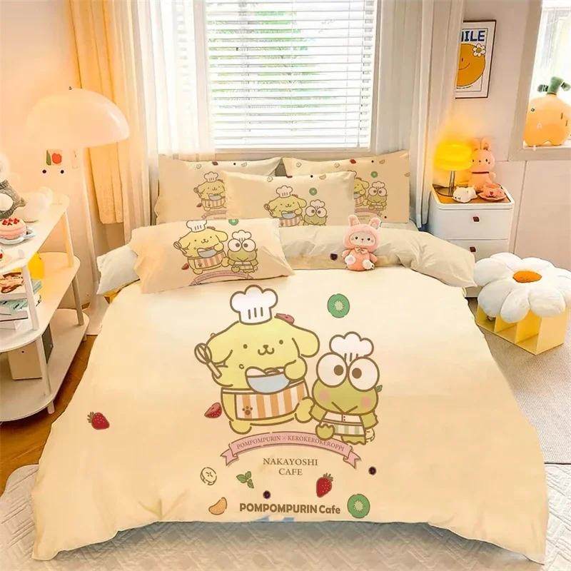 Sanrio Kawaii Pom Purin пододеяльник аниме спальня Съемная мягкая защита от грязи чашка