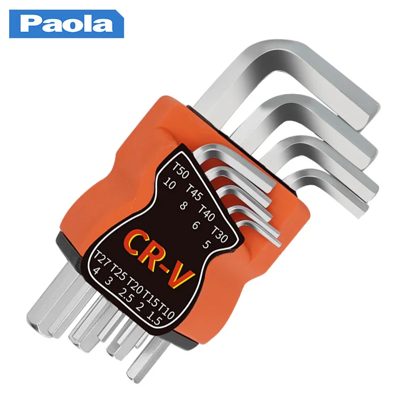 

Набор из 9 предметов с короткой плоской головкой и шестиугольной конструкцией.