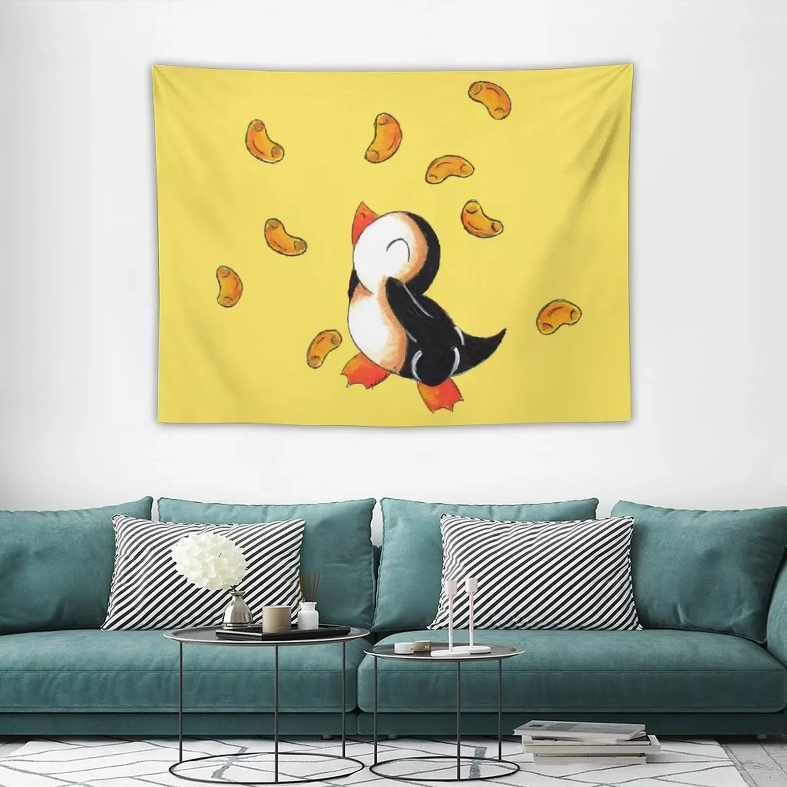 Гобелен с изображением пингвина макароны украшение для спальни на заказ