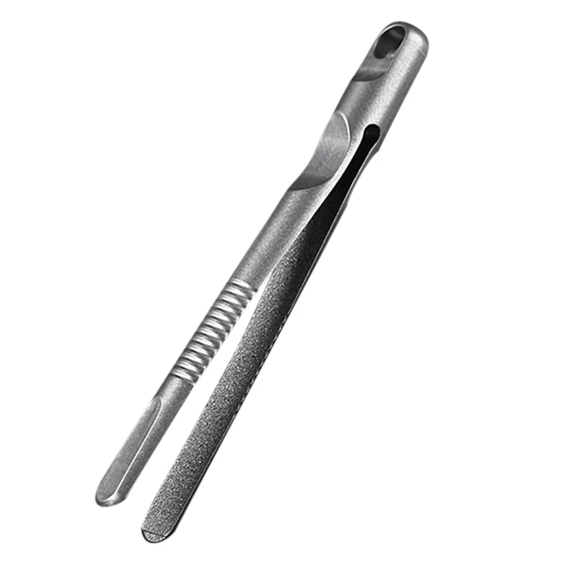 

2023 New Mini for TITANIUM Alloy Tweezers Portable Tweezers Survival Pick Up Tweezers Outdoor Gadget Tool for Camping