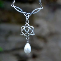 viking irish celtic crystal wicca triquetra necklace amulet religious jewelry viking necklace fashion women gifts