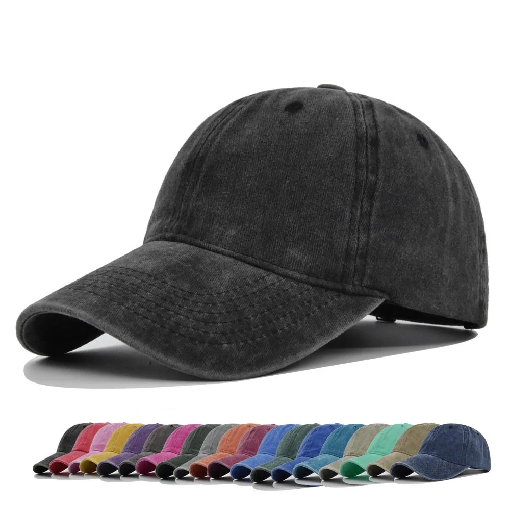 

2023 New Vintage Washed Cotton Baseball Caps Dad Hats Parent Kids Sun Hats For Boy Girl Spring Summer Hip Hop Snapback Baby Hat