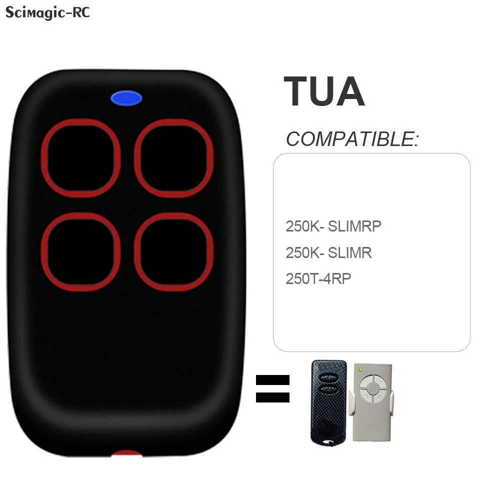 

For TAU 250T 4RP TAU 250K SLIMRP TAU 433.92MHz Remote Control Clone TAU Command Garage Rolling Code Transmitter