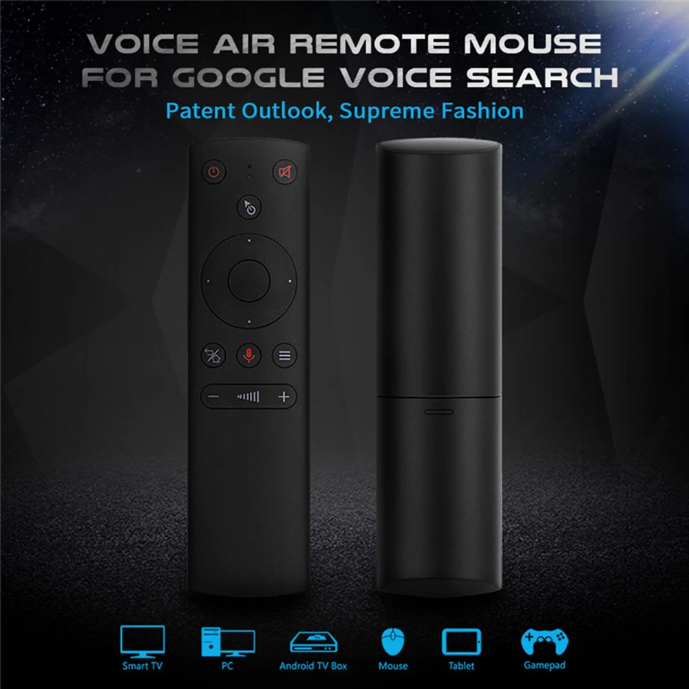 

G21S Air Mouse голосовой пульт дистанционного управления, беспроводное инфракрасное обучение с 6-осевым гироскопом для ТВ-приставки Android