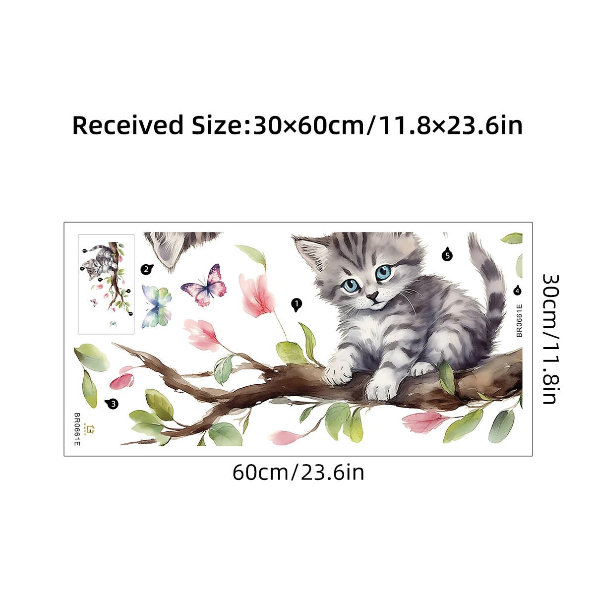 

Водяные мультяшные наклейки для стен BRUP