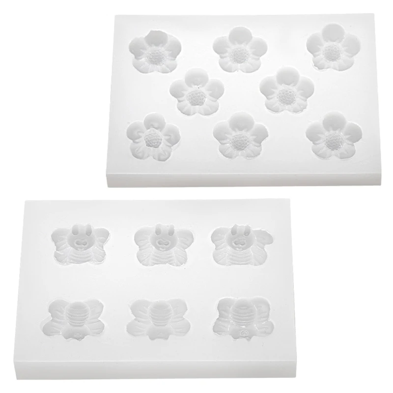 

Mini Flower/Bee Resin Mold Resin Jewelry Making Tool Phone Case Decoration Mold