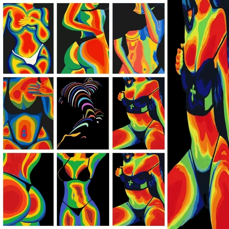 Алмазная живопись «сделай сам», мультяшная абстрактная фигурка из страз, ручная наклейка, для спальни, гостиной, детское украшение, крест-Стик