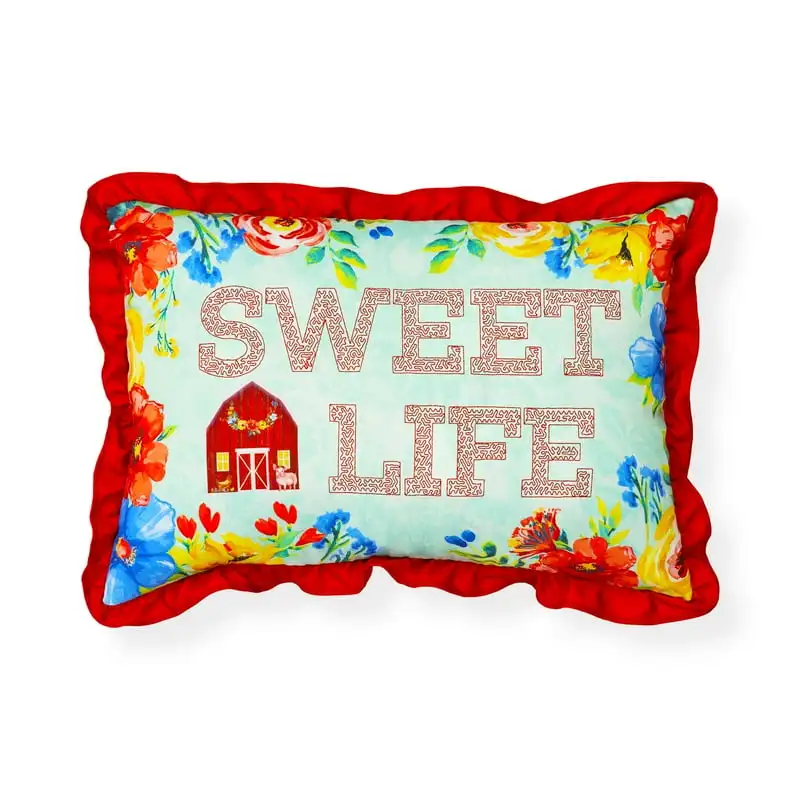 

Life Outdoor Rectangle Pillow, Multicolor, 14" x 20"