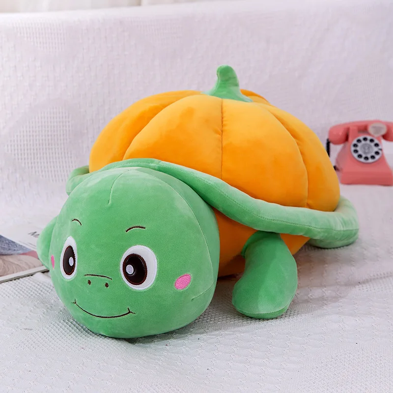

Zqswkl 35/50/60cm creative cute turtle plush toy doll pumpkin pillow children soft toys stuffed toys animals kids alloween gifts