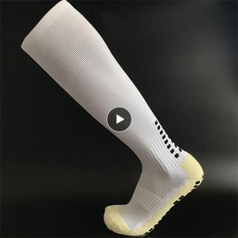 

Color High Elastic Long Football Socks Sport Spandex Soft Friction Quick Moisture Wicking Breathable Men's Towel Over Knee Socks