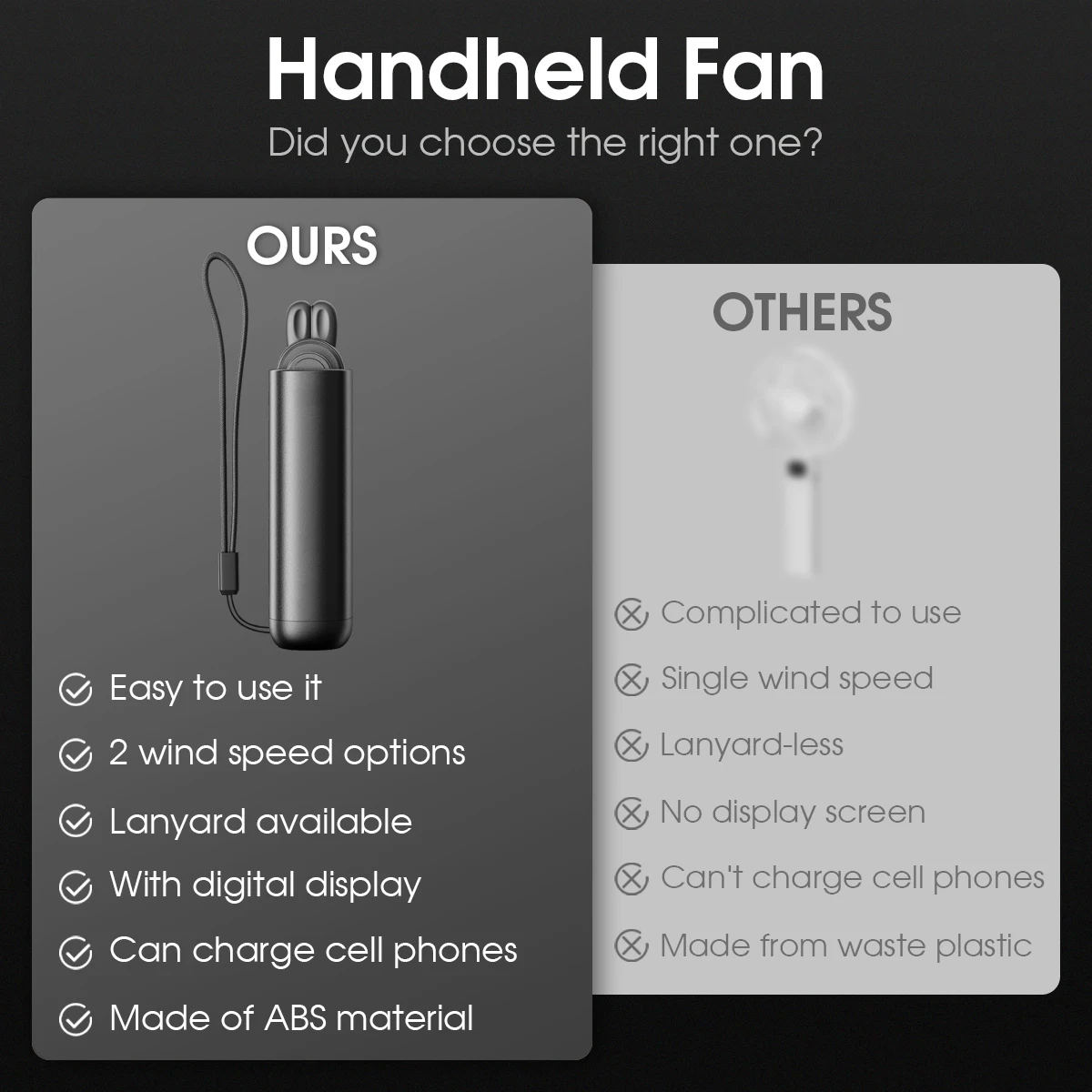 Портативный мини-вентилятор Sweetfull