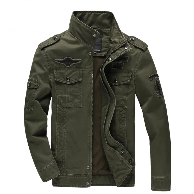 

New 2020 Casual Army Military Jacket Men Plus Size M-6XL Jaqueta masculina Air force one Spring & Autumn Cargo Mens Jackets Coat