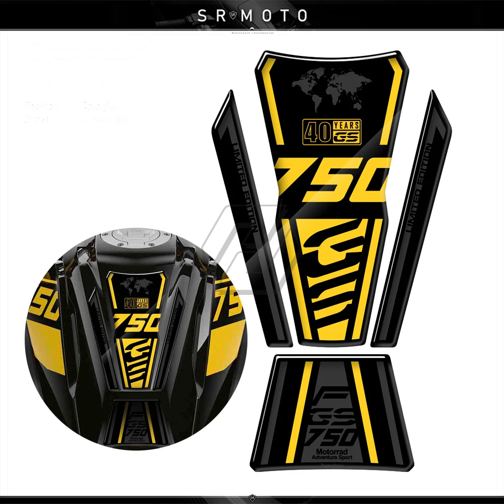 

Для BMW Motorrad F750GS F850GS 2020-2022 40 лет протектор коврика газового бака мотоцикла