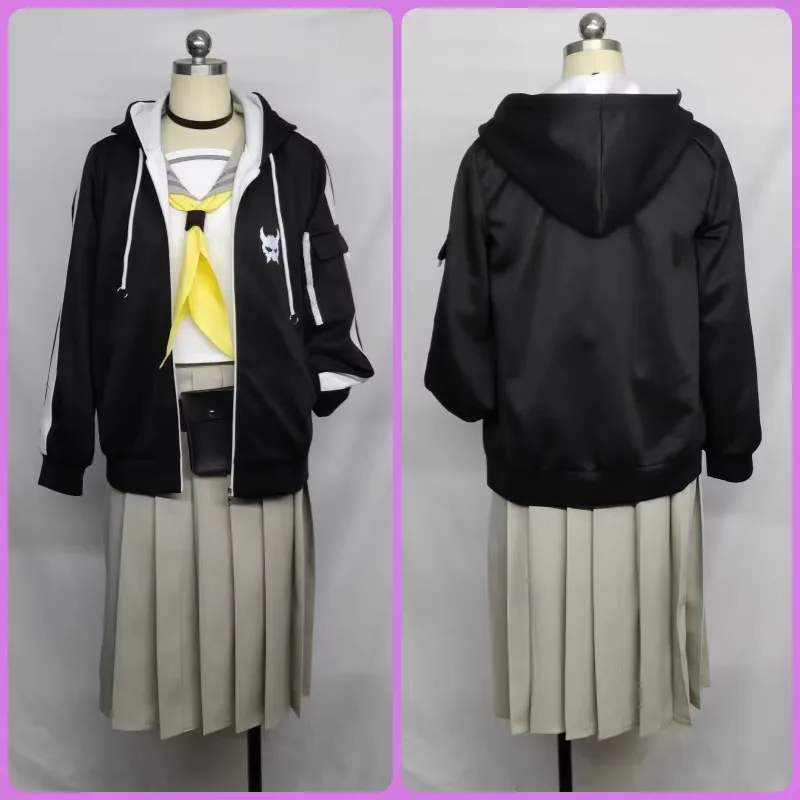 Heju Fenglanwu Косплей Костюм Игра Синий Архив Платье Топ Юбки Пальто Хэллоуин Униформа