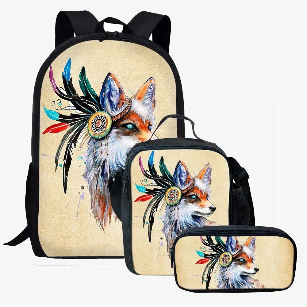 Популярная мочка Harajuku с 3D животным принтом Mochilas Escolares Estudante ноутбук Mochila сумка для
