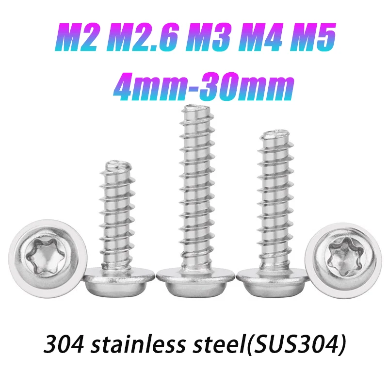 

Саморезы Torx из нержавеющей стали для пластика M2-M5