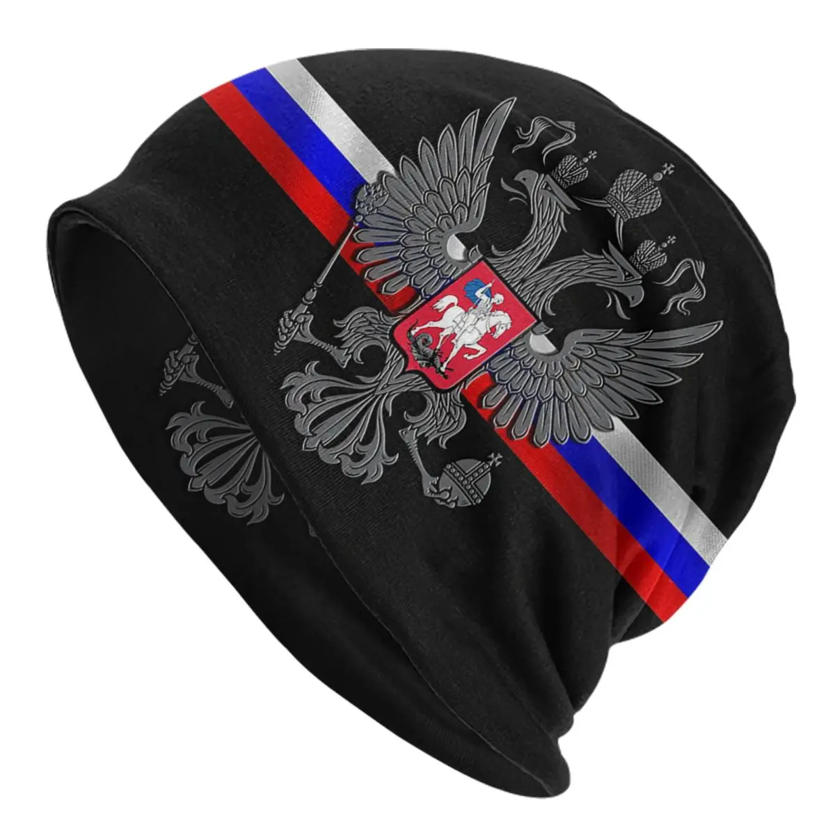 

Russian Emblem Skullies Beanies Hat Cool Unisex Street Caps Warm Thermal Elastic Bonnet Knit Hat